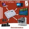 Protector De Voltaje Magom 3 Tomas +2 Usb Protevol Pv 3 120v - Imagen 5